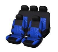 MaKeMoney 9 Pezzi Coprisedili Auto per FO-rd Focus ST-Line 2020-2023, Traspirante Auto Set Coprisedili Impermeabile Comfort Interno Accessori, C/Blue