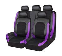 MaKeMoney Auto Set Coprisedili per FO-rd Kuga III 2019 2020 2021 2022 2023, Pelle Protezioni per Sedili Set Completo di coprisedili Auto Interno Accessori, D/Black Purple