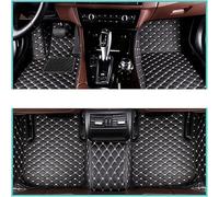 MaKeMoney Tappetini Auto in Pelle per Nissan Qashqai e-Power (J12) 2022-2024(LHD), Copertura Completa Auto Tappeti Tappetini Antiscivolo Protezion Accessori, B/Black Rice