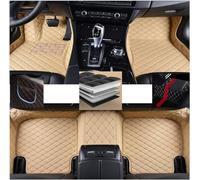 MaKeMoney Tappetini Auto in Pelle per Porsche Cayenne Coupe 2019-2024(LHD), Copertura Completa Auto Tappeti Tappetini Antiscivolo Protezion Accessori, E/Beige