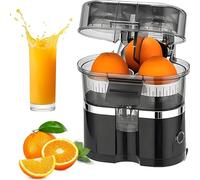 Maker di Succo di Agrumi Gemelli Elettrici-Macchina da Spremuta da 100 W per Limone, Arancione, Pompelmo, 400 Ml di Grande capacità, Affettatore di Agrumi Integrati, Staccabile E Facile Pulito