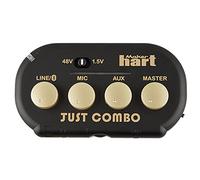 Maker hart Just Combo - Podcast Mini mixer audio a 3 canali con stereo/Bluetooth/microfono con ingresso microfono, 2 uscite e uscita audio USB, facile per videoconferenze