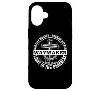 Maker Miracle Worker The Light The Way The Truth ART SUL RETRO Custodia per iPhone 16