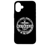 Maker Miracle Worker The Light The Way The Truth ART SUL RETRO Custodia per iPhone 16 Plus