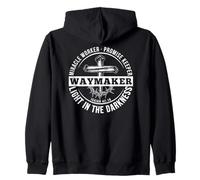 Maker Miracle Worker The Light The Way The Truth Art sul Retro Felpa con Cappuccio