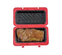 Maker per panini a microonde, teglia per tostapane rettangolare, mini pressa per formaggio, fornello rapido, design antiaderente, utensile da forno multi-cibo per colazione, bistecca, pollo, pesce