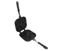 Maker sandwich a doppio lato, non stick 15.7x7.3in padella portatili produttori di formaggio grigliato per cuoc al fuoco