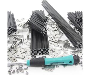 MakerBeam - Kit iniziale MakerBeam Premium nero 10x10mm