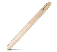 Makerstep Mattarello francese da 43 cm, in legno, per cuocere impasti per pizza, biscotti, pasticcini, crostate, superficie liscia antiaderente, utensile essenziale per la cucina