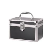 Makeup Artist Case Valigetta Trucco Beauty Case Scatola Cosmetici Astuccio Make Up con Specchio Integrato Struttura Rigida con Profili Metallici