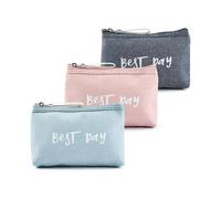 Makeup Bag - 3-Pack Travel Makeup Bag Small Waterproof Toiletry Bag for Women