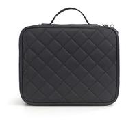 Makeup Bag Borse da uomo e da donna Linge Ambermation a doppio strato Grande capacità sacchetto cosmetico grande sacchetto di stoccaggio lavaggio multifunzionale Pochette Trucchi (Color : Black)