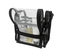 Makeup Bag Clear Organizer - Large Capacity Cosmetic Case for Travel Storage | Transparent PVC with Zipper Closure, Water Resistant Design, Toiletry Holder for Cleanser Lotion Brushes Lipstick