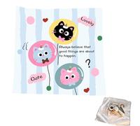 Makeup Bag Cloth, Adhesive Lens Protective Cloth, 19.69x19.69 inches Multi Functional Protection, Lay Flat Design, Folding Cosmetic Wrap for Electronics, Camera, Travel and Storage