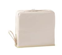 Makeup Bag, Cosmetic Pouch, Waterproof Large Capacity PU Leather Standing Toiletry Storage Bag with Compartments for Travel Camping Business Trip Hotel, 9.06x2.76x8.66 inches, 210g