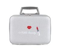 Makeup Bag Custodia cosmetica in PU di lusso for donna Borse for trucco professionale Custodia for organizer da viaggio Beauty Necessary Make up Storage Box for estetista Pochette Trucchi (Color : Si