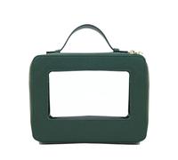 Makeup Bag Custodia cosmetica portatile colorata Borsa da trucco trasparente da viaggio Borsa cosmetica in PVC Borsa da lavaggio in TPU Pochette Trucchi (Color : 5768 dark green, Size : 21X6X16CM)