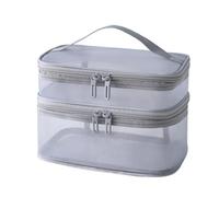 Makeup Bag Custodia for cosmetici portatile da donna in rete, custodia for trucco da donna, cerniera da viaggio, organizzatore for trucco, lavaggio, articoli da toeletta, bellezza, piccola borsa Poche