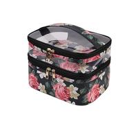 Makeup Bag Multifunzione Travel Clear Makeup Bag Fashion Leopard Banda cosmetica Borsa da toeletta Organizzatore Organizzatore Impermeabile Femminile Storage Make Up Cases Pochette Trucchi (Color : D