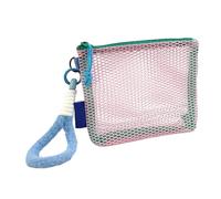 Makeup Bag Organizer, Clear Cosmetic Case, Aesthetic Net Pocket Pouch with Lightweight Build, Beauty Storage System with Smart Design, Smooth Travel Companion Aid, Essential Accessory for Women Girls