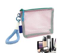 Makeup Bag Organizer, Clear Cosmetic Case, Aesthetic Net Pocket Toiletry Pouch with Sturdy Build, Beauty Storage System with Smart Design, Smooth Travel Companion Aid, Essential Accessory