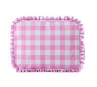 Makeup Bag Organizer, Ruffle Cosmetic Case, Cute Portable Toiletry Pouch with Sturdy Build, Beauty Storage System with Smart Design, Smooth Travel Companion Aid, Essential Accessory for Women