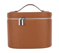 Makeup Bag - PU Leather 24 x 14 x 16 cm | Professional Waterproof Portable Organizer | Jewelry, Toiletry, and Cosmetic Pouch For Girls, Vanity, Bathroom, Shower, Car, and Travel Use