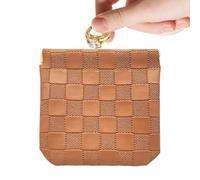 Makeup Bag Small - 12x12cm Automatic Closure Ring Storage | Stylish Travel Makeup Organizer -Effortless For Women Girls Ladies Wives Professionals Travel Brides Gym Wedding Beach Vacation Camping