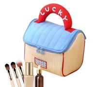 Makeup Bag Travel, House-Shaped Toiletry Shower Pouch Makeup Organizer, Lightweight Shampoo Pouch Cosmetic Pack for Home, Business Trips, Vacation and Daily Use, blu, Se référer au descriptif, Fare