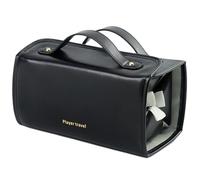 Makeup Bag with Compartments, 4-in-1 Roll-Up Makeup Storage Organizer, Portable waterproof Toiletry, 9,45 x 4,72 x 4,72 pollici Travel Men Cosmetic Organizer for Women and, Nero , Se référer au