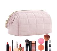 Makeup Bags - Quilted Cosmetic Pouch | Large Capacity Makeup Pouch | Travel-Sized Toiletry Bag | Portable Cosmetic Container | Outdoor Toiletry Bag For Men, Women, Friends Accessories