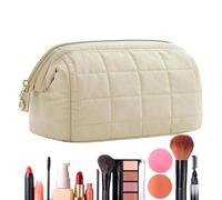 Makeup Bags - Quilted Cosmetic Pouch | Large Capacity Makeup Pouch | Travel-Sized Toiletry Bag | Portable Cosmetic Container | Outdoor Toiletry Bag For Men, Women, Friends Accessories