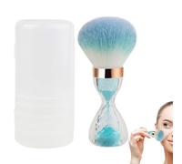 Makeup Blush Brushes, Soft Bristles Brush, 4,45 Inches Funnel Handle Design with 73g Weight, Lightweight Beauty Brush for Face Legs Arms Back Body Application, Blue, Pink