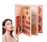 Makeup Book Palette, Colorata Eyeshadow Palette, Eye Shadow Book, Wterproof Long Lasting High Pigment Eyeshadow Palette, Eye Shadow Highlighter Palette (1set)