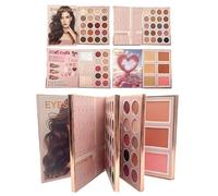 Makeup Book Palette, Multifunctional Facial Makeup Product, Portable Eyeshadow, Cosmetic Kit for College Students, Travelers, Beginners, Professionals, Artists, Brides, Beauty Lovers