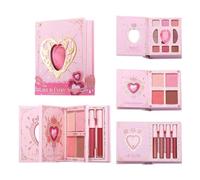 Makeup Book Palette - Smudge-proof Blusher Lip Color | Portable Eyeshadow