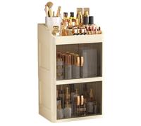 Makeup Box Organizer - Waterproof Cosmetic Storage Boxes, Makeup Box Organizer for Desktop, Dresser, Bathroom Counter, Beauty Organizers Accessory for Make up, Skincare, Brushes