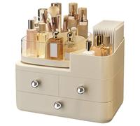 Makeup Box, Storage Case, 11,22 x 7,48 x 9,06 pollici, Vanity Drawer Holder, Removable Bin Divider Container, Multi Compartment Makeup Rack for Bathroom, Office, Desk, Sink, Bedroom, Living Room, Home