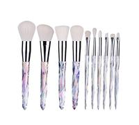 Makeup Brush 10Pcs Professional Makeup Brushes Set Cosmetic Blush Powder Foundation Brush Eyeshadow Lip Eyebrow Kit (Color : C) (B)