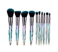 Makeup Brush 10Pcs Professional Makeup Brushes Set Cosmetic Blush Powder Foundation Brush Eyeshadow Lip Eyebrow Kit (Color : C) (A)