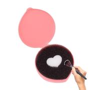 Makeup Brush Cleaner, Dry Color Remover Sponge, Highlight Brush Tool, Quick Wash for Instant Clean, Portable Design, Travel-Friendly, Ideal for Makeup Artists and Enthusiasts, 2.95x3.15in