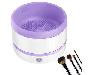 Makeup Brush Cleaner Machine, Automatic Makeup Brush Spinner Washer, Rechargeable Cosmetic Tool Cleansing Accessories for Foundation, Concealer, Eyeshadow, Blush Applicators