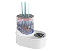 Makeup Brush Cleaner | Portable Cosmetic Brush Cleaner Machine | Multifunctional Brush Cleaner | Cosmetic Brush Cleaner | Brush Cleaning Gadget Gentle On Brushes For All Brush Types