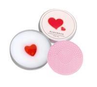 Makeup Brush Cleaner Soap - Cosmetic Sponge Cleansing Bar for Deep Cosmetic Tool Wash | Gentle Formula with Beauty Brush, Cleaner for Home Salon Daily Makeup Routine Women Girls