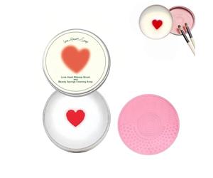 Makeup Brush Cleaner Soap With Silicone Mat, Deeply Cleans Waterproof Makeup For Synthetic & Natural Brushes & Sponges - Easy-Rinse