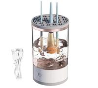 Makeup Brush Cleaning Solution, Fast Makeup Brush Cleaner, Rechargeable Makeup Brush Cleaner, Automatic Makeup Brush Cleaner, Makeup Brush Drying and Cleaning Tool, Makeup Brush Care System