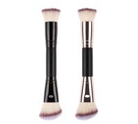 Makeup Brush, Double-Ended Contouring Tool, Eyeshadow Powder Kit, Travel-Friendly Sturdy Handle Compact Ergonomic Design for Concealer, 6.89x1.57 Inches