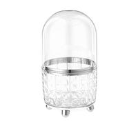 Makeup Brush Holder Organizer - Make Up Brushes Container Wiith Lid | Makeups Brush Holder With Lid With Lids | Waterproof 6 Compartment Cosmetic Tools Storage | Rotating Makeup For Bathroom, Skincare