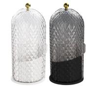 Makeup Brush Holder - Waterproof Storage Container | Lid Organizer Case, Large Capacity Cosmetic Storage Equipment Kit, Elegant Secure Brush Holder Solution for Vanity Counter Bathroom Travel