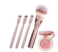 Makeup Brush Set 4-in-1 Magnetic | Portatile Synthetic Women's Makeup Brushes Set, Professional 4-in-1 Kit For Face, Powder, Blush, Eyeshadow, Blending, Ideal For Home, Travel, Office, Outdoor, Party